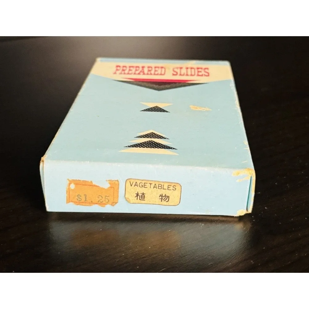 Vintage Japanese Prepared Microscope Slides– Mixed Plant / Animal Specimens 22pc